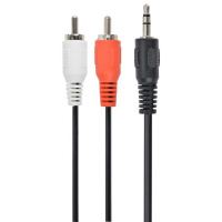 Аудіо-кабель Cablexpert 3.5mm to 2хRCA 5m Black (CCA-458-5M)