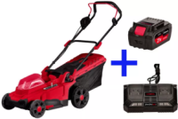 Потужна акумуляторна газонокосарка Haisser HS LM2137B-Z : з АКБ 2-шт-21V 4.0 Ah + ЗП, 37 см ширина захоплення