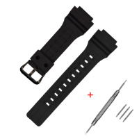 Ремінець Casio AE-1400 Black BK полімерний чорний для годинників MCW-200H та AE-1400