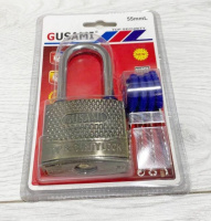 Замок навесной Gusami-длинная дужка 55мм / USA-55