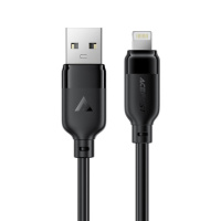 Кабель ACEFAST C16-02 TPU charging data cable USB-A to L Black (6974316286202)
