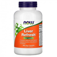 Витамины для обновления печени Liver Refresh,  Now Foods, 180 Вегетарианских Капсул