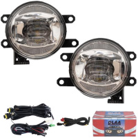 Фары доп.модель Toyota Cars/TY-8032L/LED-12V9W900Lm+DRL-12V2W200Lm/FOG+DRL/эл.проводка (TY-8032-LED 2в1)