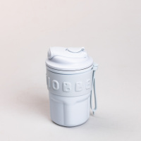 Термочашка Chiobbe 450 мл із трубочкою, блакитний