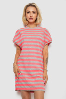 Туніка в смужку, колір рожевий, 238R801
