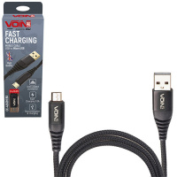 Кабель для заряджання телефону CC-4202M BK USB-MicroUSB 3А, 2м (швидка зарядка/передача даных)