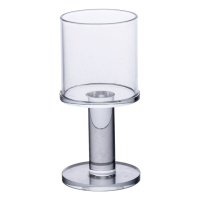 Подсвечник стеклянный на ножке 6×12.5 см подсвечник бокал декоративный прозрачный HP-4-37S