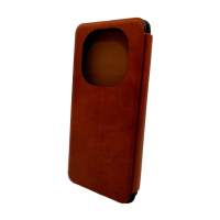 Чохол для смартфона Leather Premium for Xiaomi Redmi Note 14 Pro 4G Brown (LPRRmNt14Pro4GBrown)