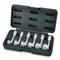 Набор спецключей для топливных трубок дизельных форсунок 1/2« 12-19мм 6ед. TOPTUL JGAI0605