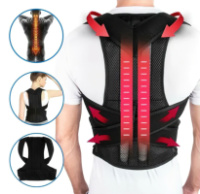 Ортопедический корсет для коррекции осанки Back Pain Help Support Belt корректор Размер XXL