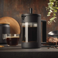 Френч-пресс для кофе Para Cafetera 800ml Заварник для чая пресс кофейник стеклянный с прессом Черный