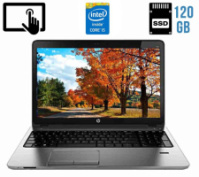 Ноутбук HP ProBook 450 G1 / 15.6« (1366x768) TN Touch / Intel Core i5-4200M (2 (4) ядра по 2.5 - 3.1 GHz) / 8 GB DDR3 / 120 GB SSD / Intel HD...