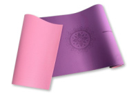 Килимок для йоги Hanuman Alignment Amber 183x61x0.6 см фіолетовий/рожевий