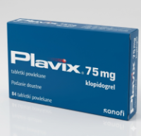 Плавікс-Plavix 75 mg (Клопідогрель)84 таблетки