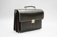 Портфель ручної роботи шкіряний Чорний (1939512625)