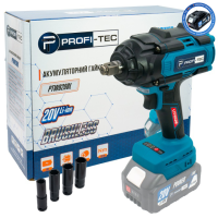 Гайкокрут акумуляторний PROFI-TEC PTW820BL (20В/каркас/720Нм)