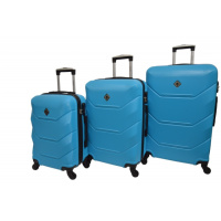 Дорожній набір валіз Bonro 3 штуки голубий