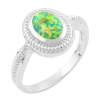 Серебряное кольцо CatalogSilver с опалом, вес изделия 3,81 гр (1634172) 16.5 размер