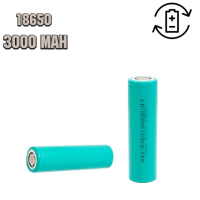 Аккумулятор 18650 3000 mAh Бирюзовый - Литий-ионный Аккумулятор для Фонаря, Вейпа и Повербанка (ST)