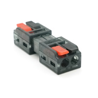 Клемма разъемная с нажимными зажимами 2-проводная  LT-2-2, 2-pin, 250V, 32A, 0.5-2.5mm2, 13,5*42*11mm, серая