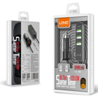 АЗУ Combo LDNIO C61 4USB 1 QC3.0 + 3USB 3.4A Fast Charge (1,2 м)