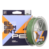 Шнур ZEOX Element PE X4 100м 0.18    Moss Green