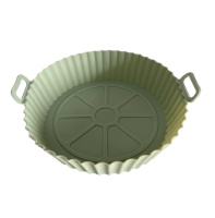 Форма в аерогриль круглая силиконовая 19149 22х22х6 см салатовая