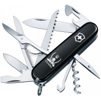 Нож Victorinox Huntsman Ukraine Black «Козак з Шаблями» (1.3713.3_T1110u)