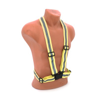 Глянцевый светоотражающий ремень-жилет, Yellow