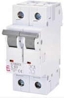 Автоматичний вимикач ETI ETIMAT 6 2p C 63A (2143522)