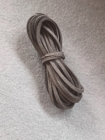 Шнур замшевый/ ширина 3 мм/ графитовый/ 3 метра