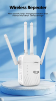Wi-Fi Extender 2.4G 300Mbps Бездротовий повторювач сигналу  Wi-Fi репітер маршрутизатор бустер 802.11 b/g/n Wi-Fi підсилювач