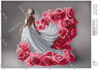 Схема під вишивку Леді півоній