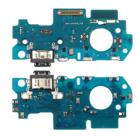 Разъём зарядки для Samsung A346 Galaxy A34 на плате с микрофоном и компонентами