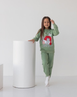 Комплект на дівчинку зі штанами Байка - коти   3-4, 5-6, 7-8 років