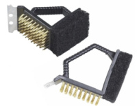 Щетка для чистки барбекю CD-15A с пластиковой ручкой 1 шт.