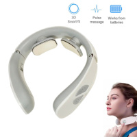 Массажер для шеи Smart Neck Massager J001-1D Бело-серый шейный массажер - электромассажер на шею