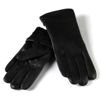 PODIUM Перчатка Женская кожа-олень Holms 31-2 black плюш Распродажа