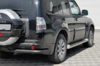 Задняя дуга AK003 Черная (нерж.) для Mitsubishi Pajero Wagon IV 2006-2021 гг