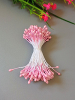 Тычинка 3 мм / розовый / 95-98 шт / глянец двусторонняя