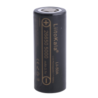 Акумулятор 26700 Li-Ion LiitoKala Lii-52S, 5000mAh (5100-5200mAh), 10A, 3.7V (2.75-4.2V), Orange, 2 шт в упаковці, ціна за 1 шт