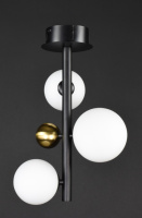 Люстра потолочная на 3 лампочки 27313 Черный 39х25х25 см.