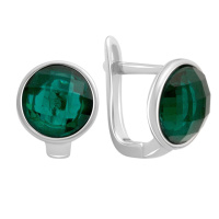 Серебряные серьги CatalogSilver с фианитами (60002283)