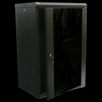 Hypernet WMNC-18U-FLAT- BLACK Шкаф коммутационный настенный 18U 600x450 разборный