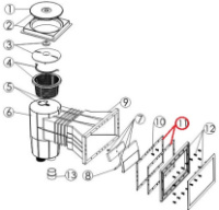 Прокладка Emaux фланця скімера EM0140 (під лайнер)