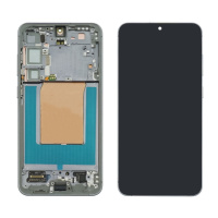 Дисплей для Samsung S936 Galaxy S25 Plus (5G) (2025) с чёрным тачскрином и серебристой корпусной рамкой GH82-36368A Original