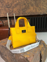 Жовта - стильна сумка високої якості - гарно тримає форму - у стилі Totе Bag (0551)