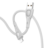 Кабель Borofone BX98 USB to Lightning 1m grey