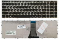 Клавіатура Lenovo IdeaPad G50-30 G50-45 G50-70 Z50-70 B50-30 B50-45 E51-80 Z51-70 G70-80 Z70-70 500-15ACZ 500-15ISK чорна/серебро