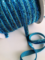 Лента бархатная с люрексом, шириной 1см, цена указана за 1 метр.